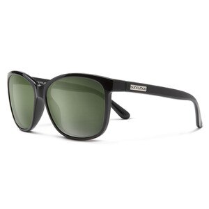 Suncloud Sashay Sunglasses Polarized in Black with Grey Green